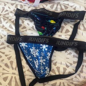 Colorful and Snowflake Patterned jock straps